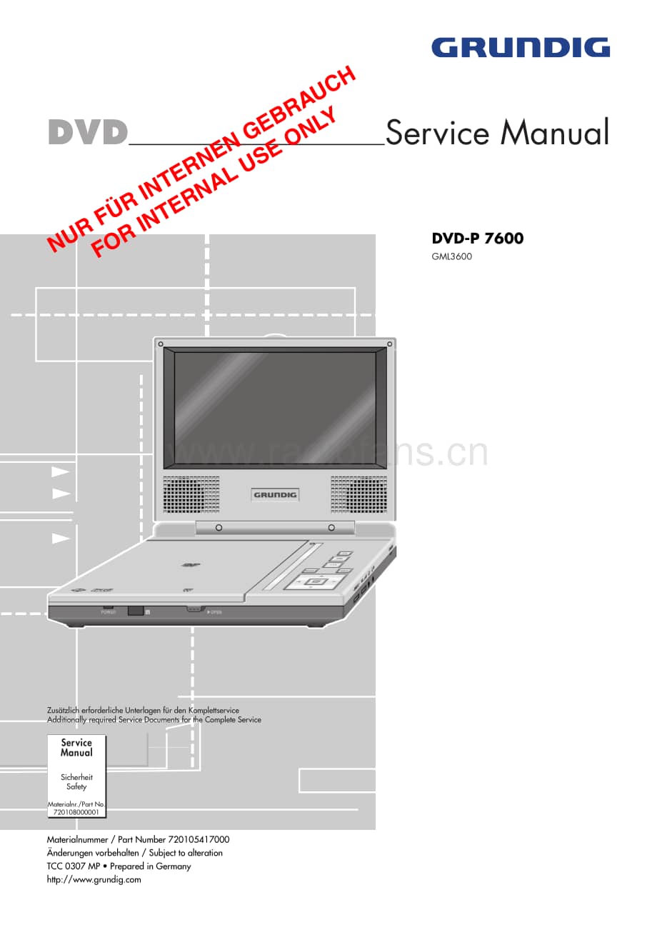 GrundigDVDP7600 维修电路图、原理图.pdf_第1页