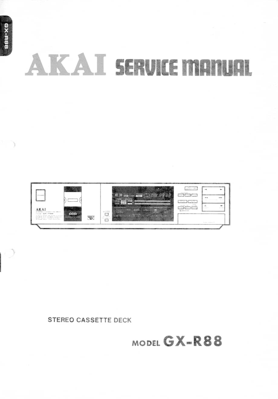 Akai_GXR-88_service_manual 电路图 维修原理图.pdf_第1页