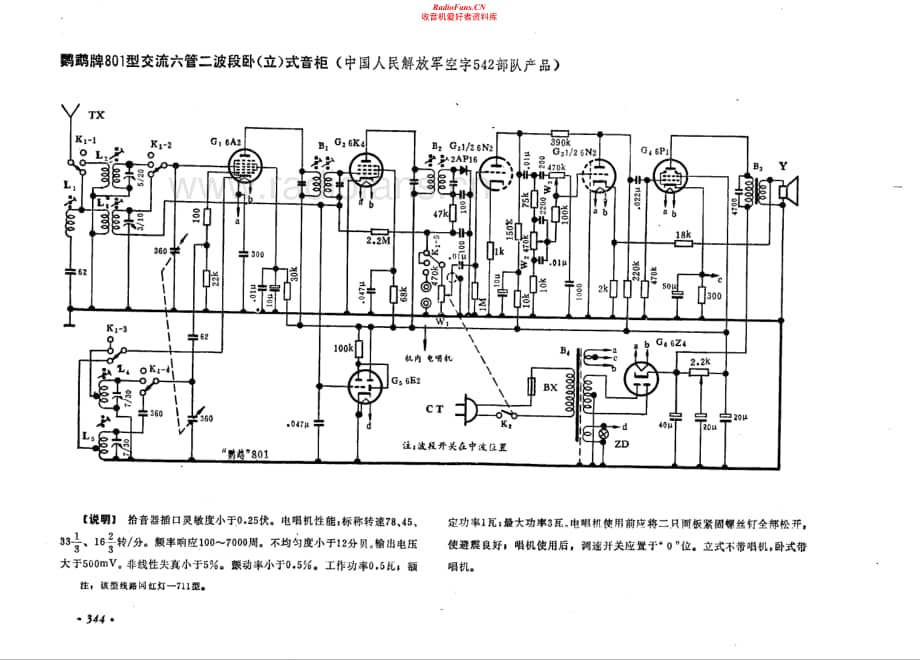 鹦鹉牌801型电路原理图.pdf_第1页