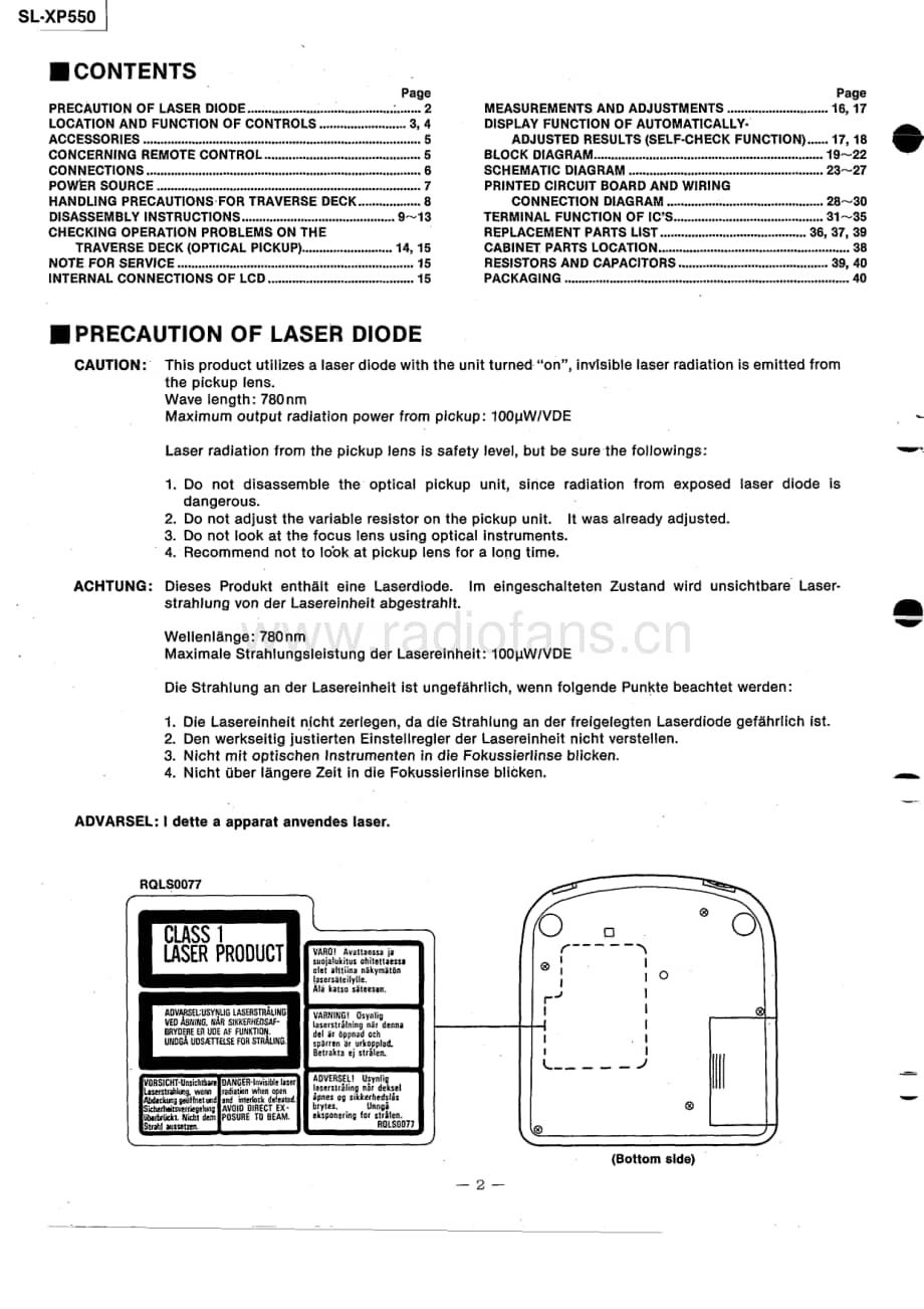 technics_sl-xp-550 电路图 维修原理图.pdf_第2页