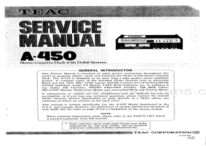 TEAC_A-450_service_manual 电路图 维修原理图.pdf