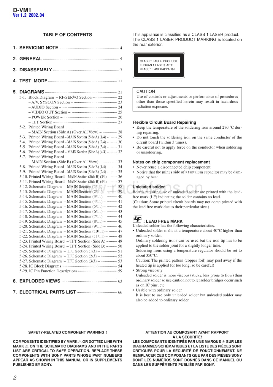 sony_d-vm1_ver-1.2_sm 电路图 维修原理图.pdf_第2页