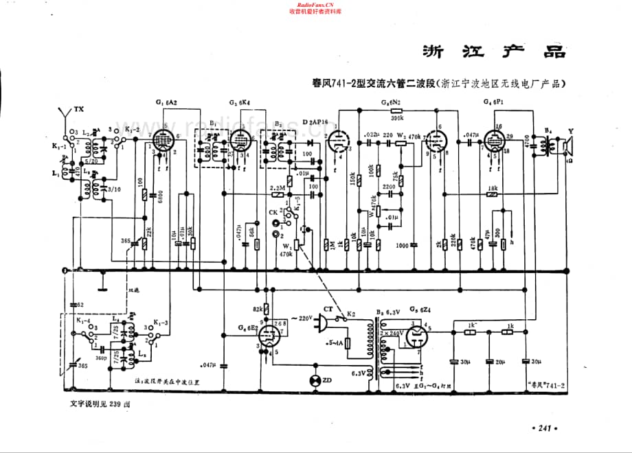 春风741-2型电路原理图.pdf_第1页