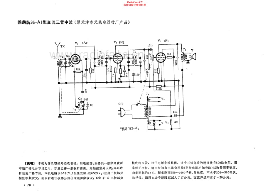 鹦鹉牌93-A1型电路原理图.pdf_第1页