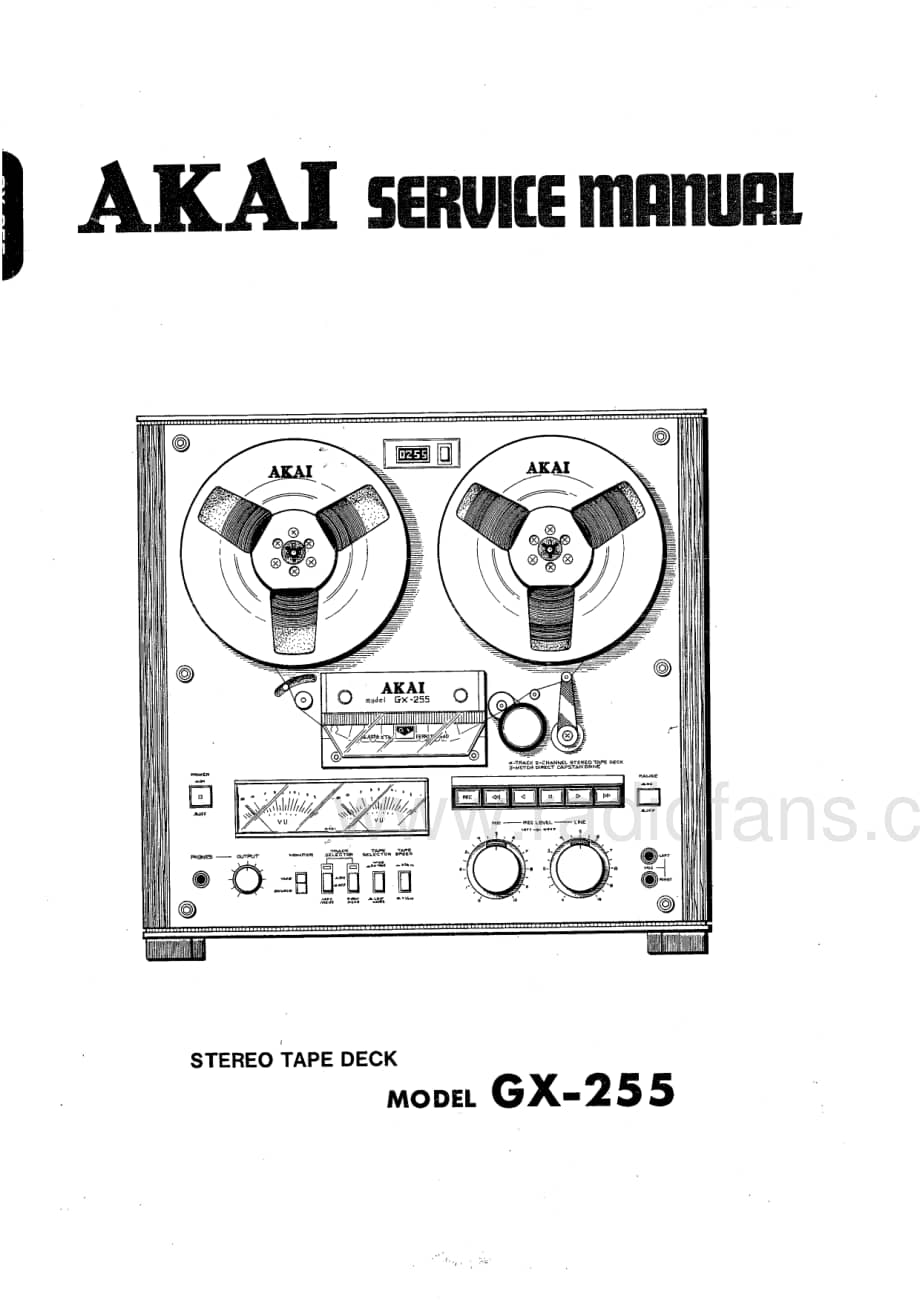 akai_gx-255_sm 电路图 维修原理图.pdf_第1页