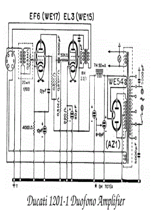 Ducati 1201-1 Duofono Amplifier 电路原理图.pdf
