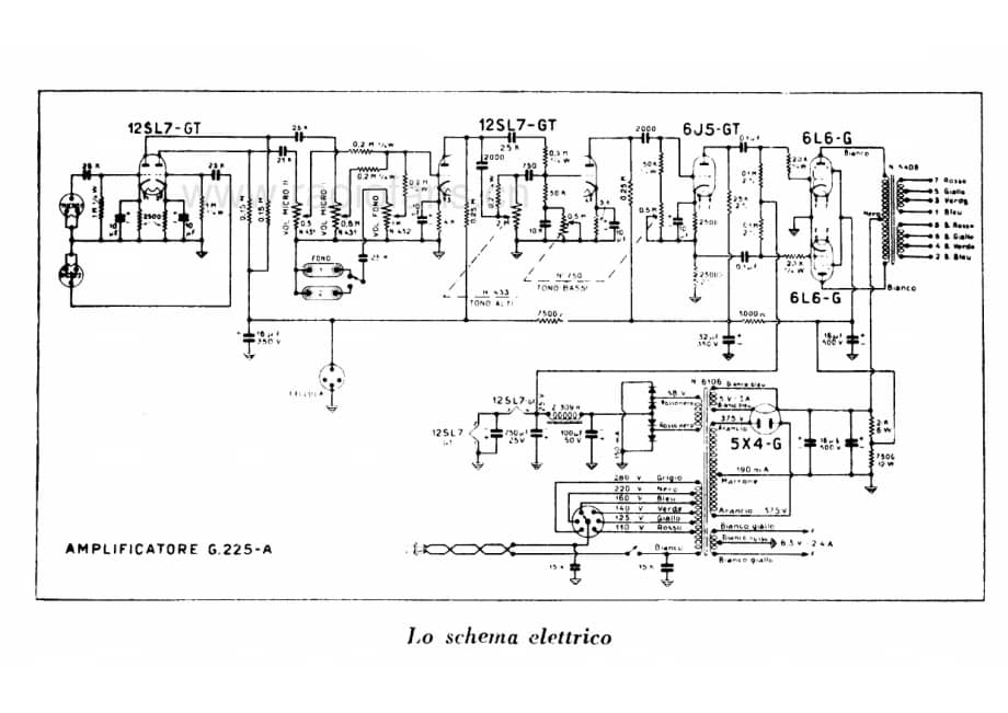 Geloso G225A amplifier 电路原理图.pdf_第1页