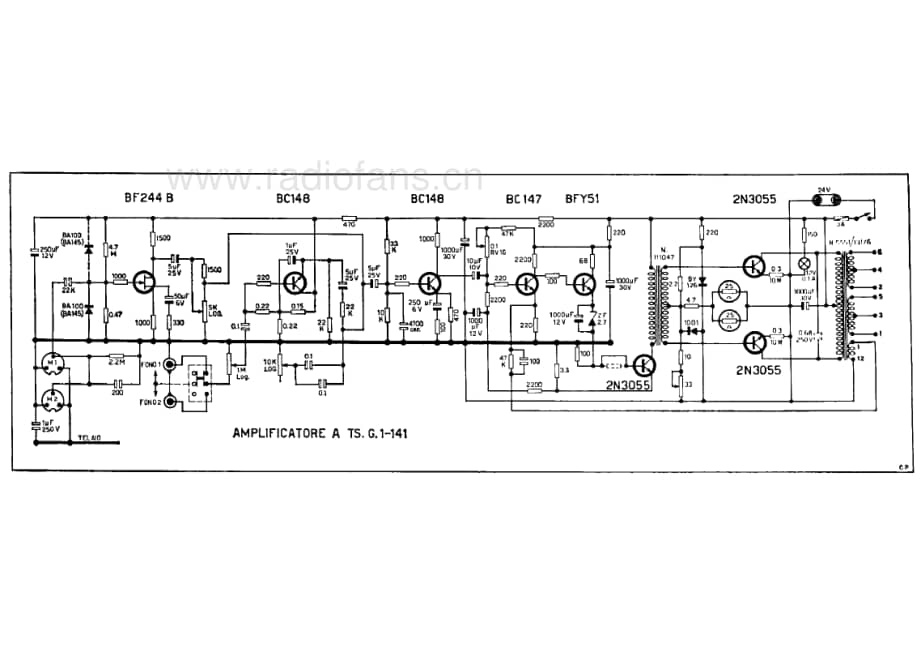 Geloso G1-141 amplifier 电路原理图.pdf_第1页