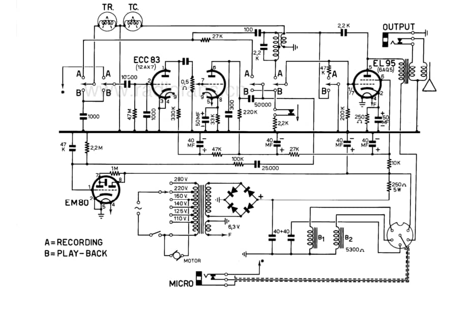 GBC PT10 PT12 PT15 tape recorder 电路原理图.pdf_第1页