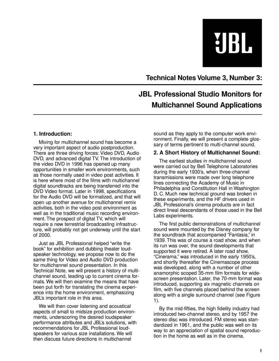 JBL Technical Note - Vol.3, No.3 电路原理图.pdf_第1页