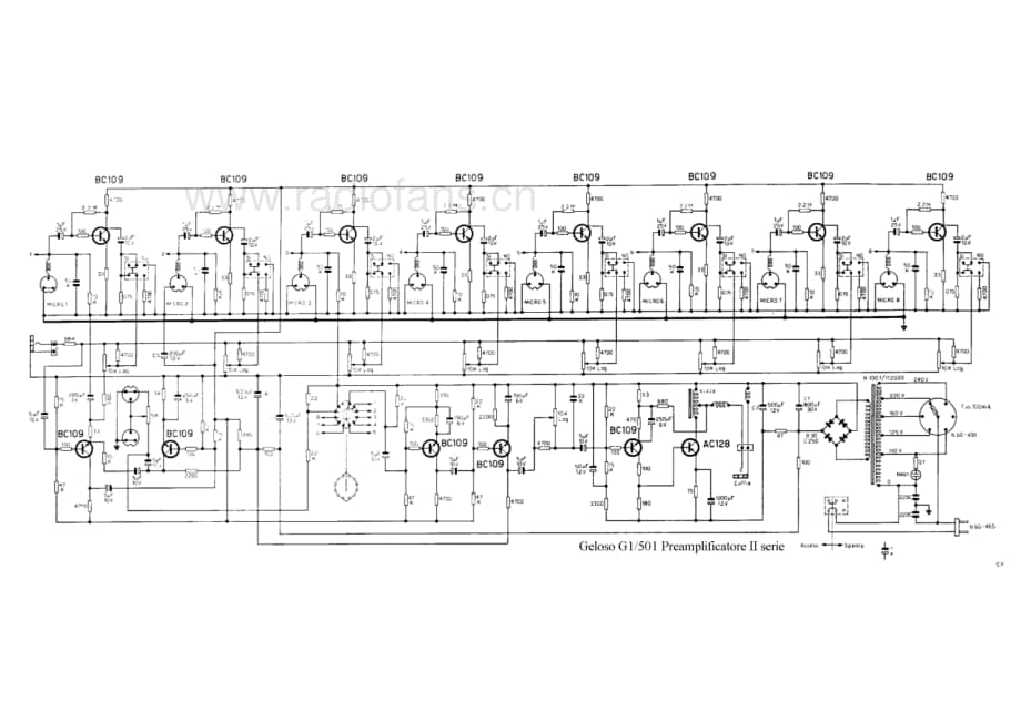 Geloso G1-501 Preamplifier II series 电路原理图.pdf_第1页