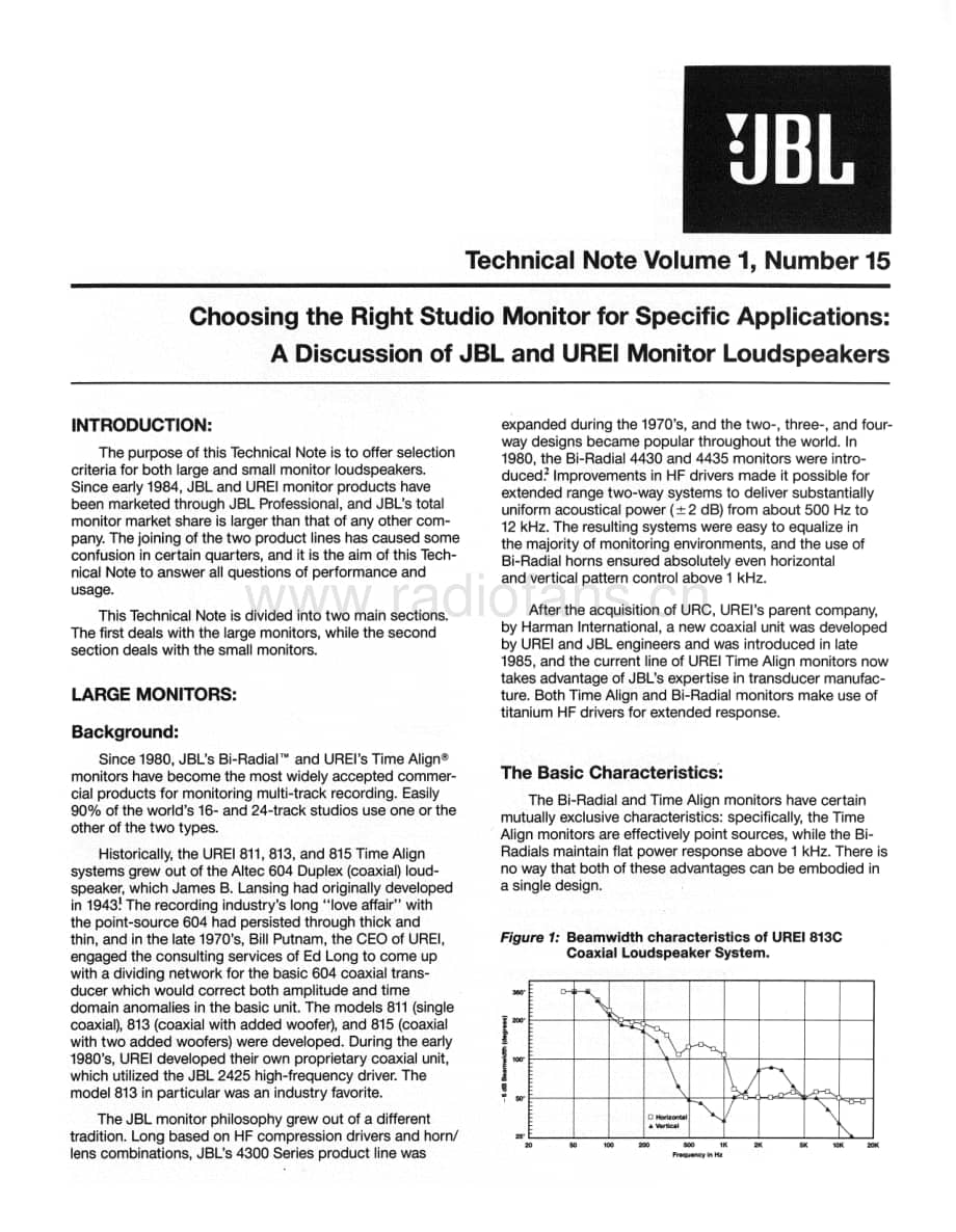 JBL Technical Note - Vol.1, No.15 电路原理图.pdf_第1页