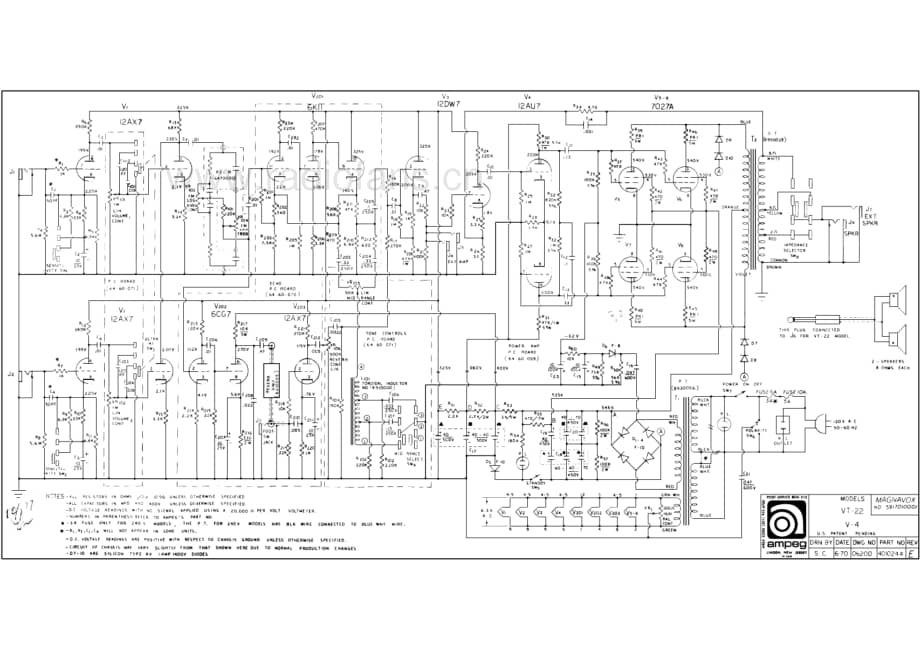 Ampeg VT-22_V-4 电路原理图.pdf_第1页