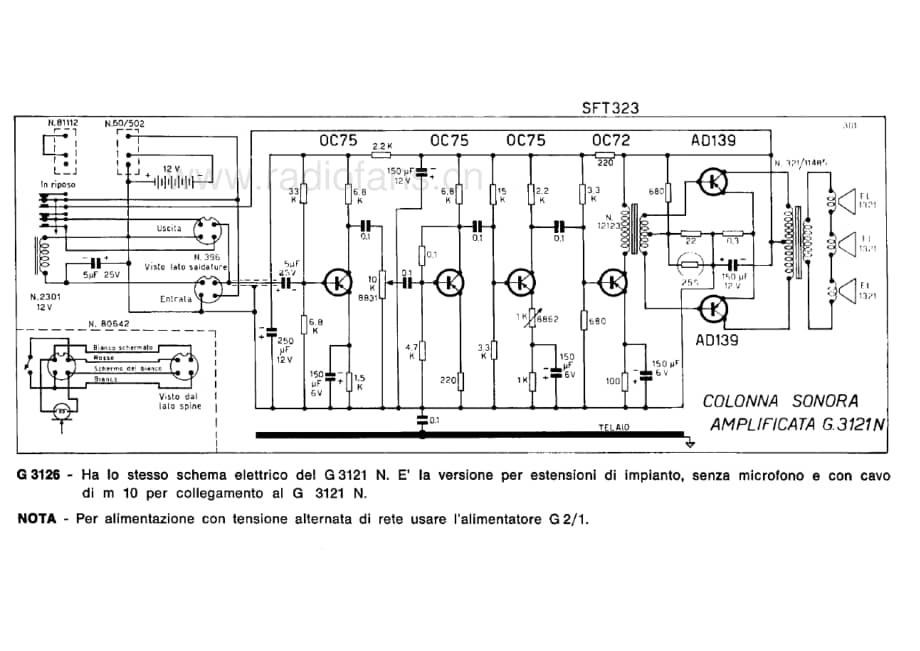 Geloso G3132N Colonna sonora 电路原理图.pdf_第1页