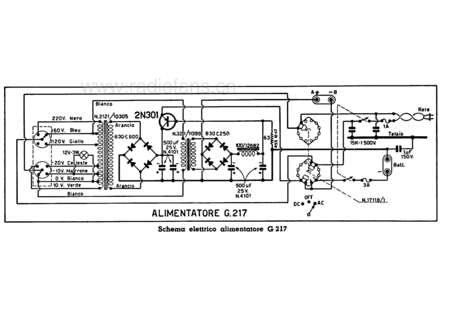 Geloso G217 Power supply 电路原理图.pdf_第1页