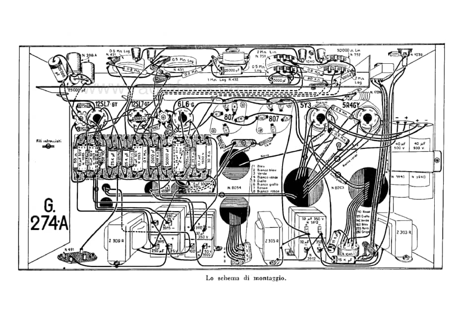 Geloso G274A Amplifier assembly 电路原理图.pdf_第1页