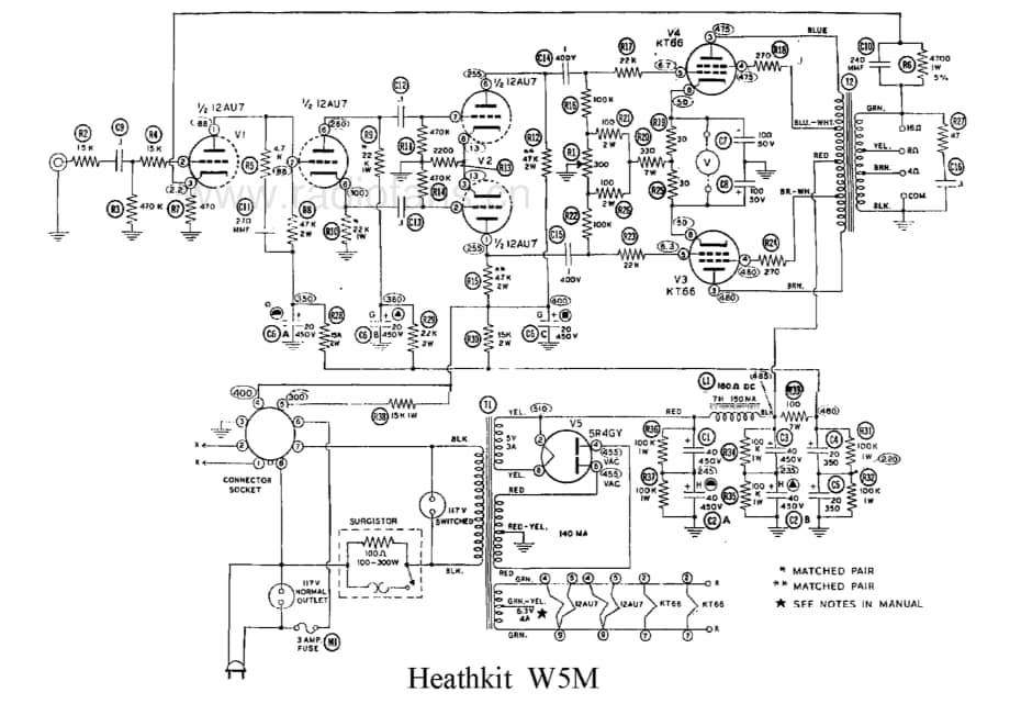 Heathkit W5M alternate 电路原理图.pdf_第1页