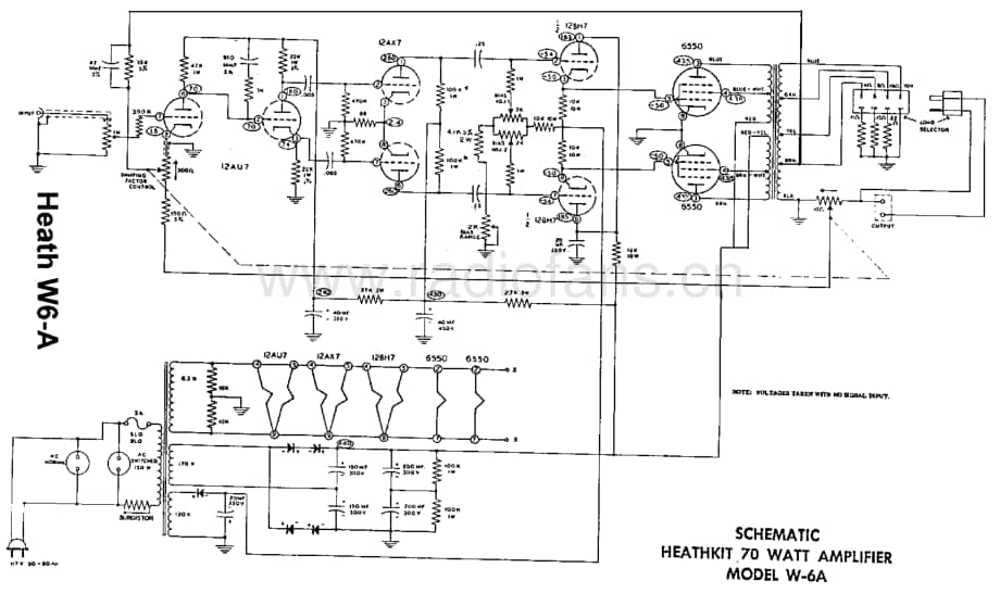 Heathkit W6A 电路原理图.pdf_第1页