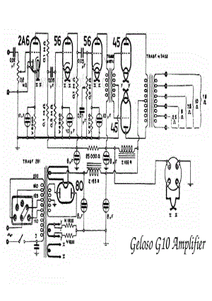 Geloso G10 Amplifier 电路原理图.pdf