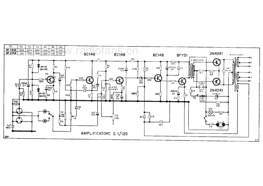 Geloso G1-120 Amplifier 电路原理图.pdf_第1页