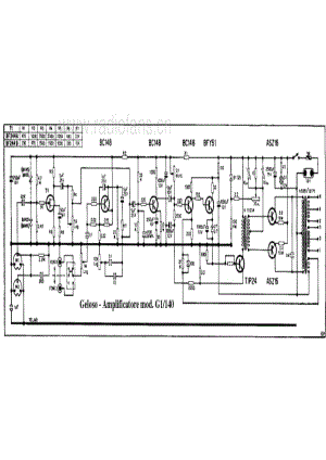Geloso G1-140 amplifier 电路原理图.pdf