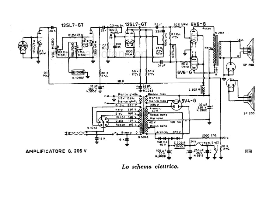 Geloso G205V amplifier 电路原理图.pdf_第1页