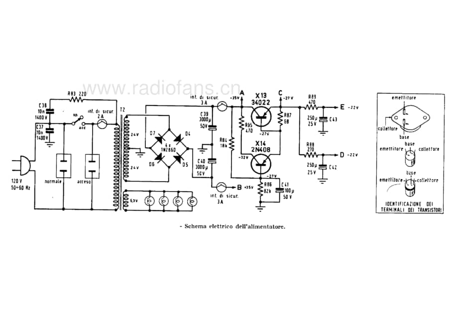 Heathkit AA-21C stereo amplifier power supply 电路原理图.pdf_第1页