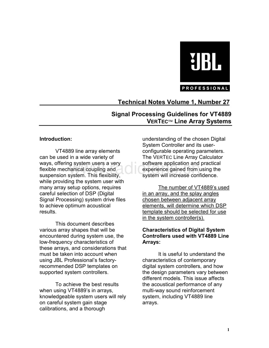 JBL Technical Note - Vol.1, No.27 电路原理图.pdf_第1页