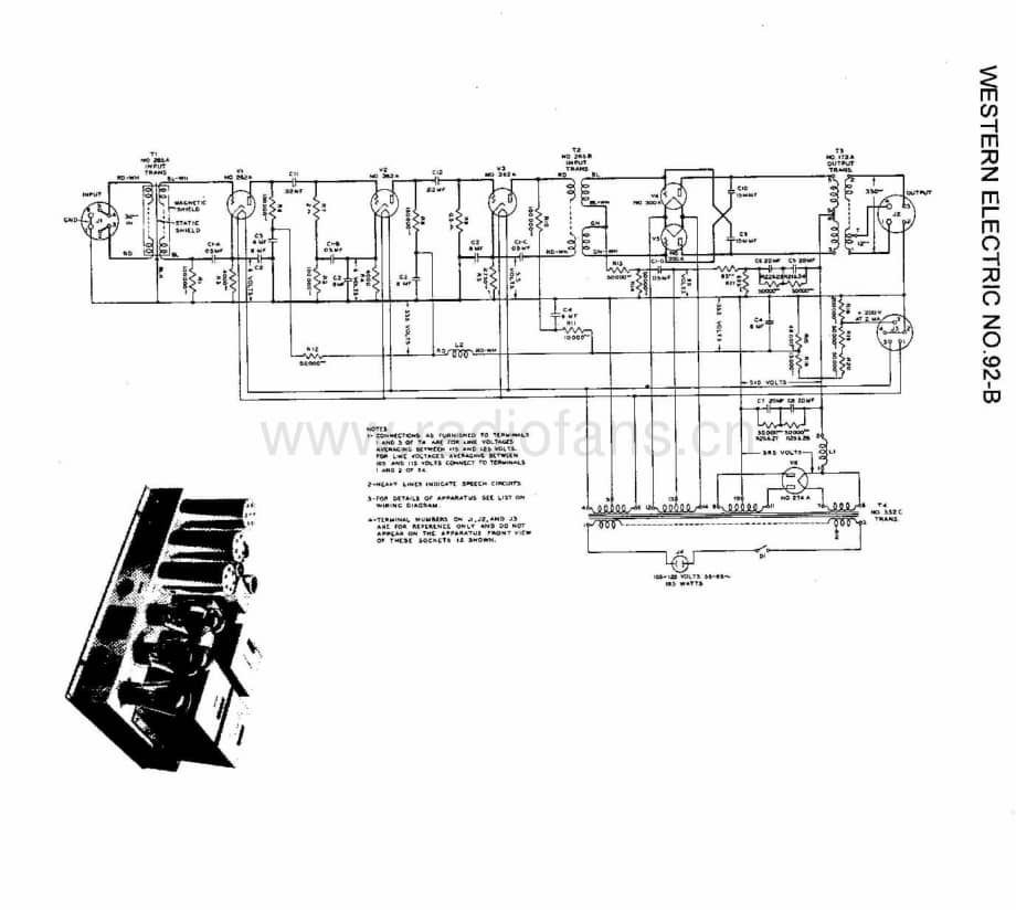 WesternElectric No92B 电路原理图.pdf_第1页