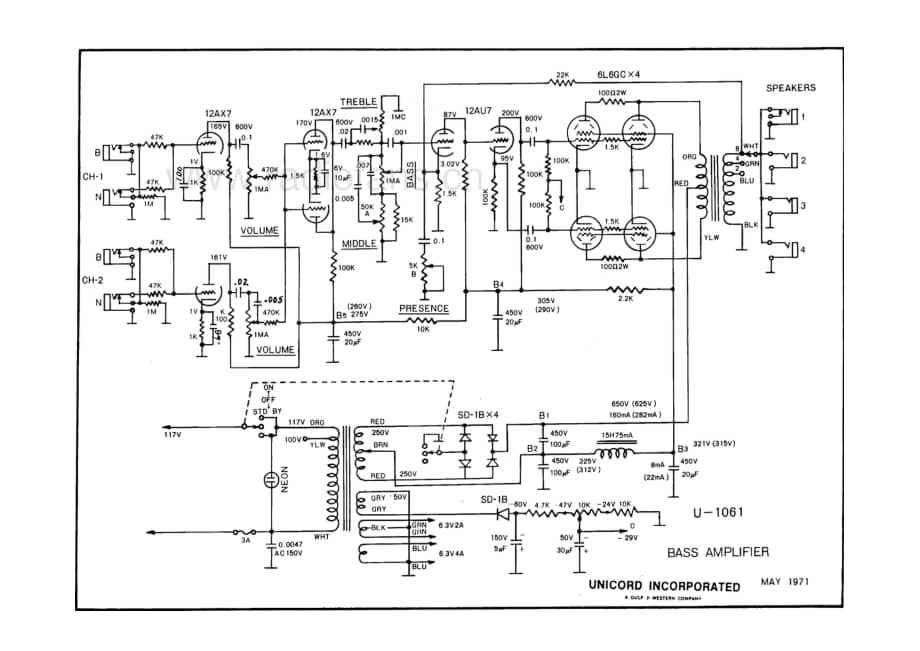 Unicord U-1061 电路原理图.pdf_第1页