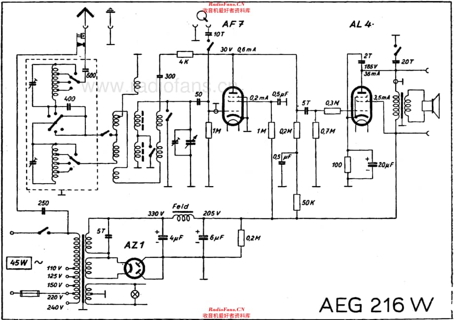 AEG 216W 电路原理图.pdf_第1页