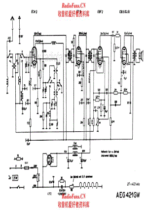 AEG 421GW 电路原理图.pdf
