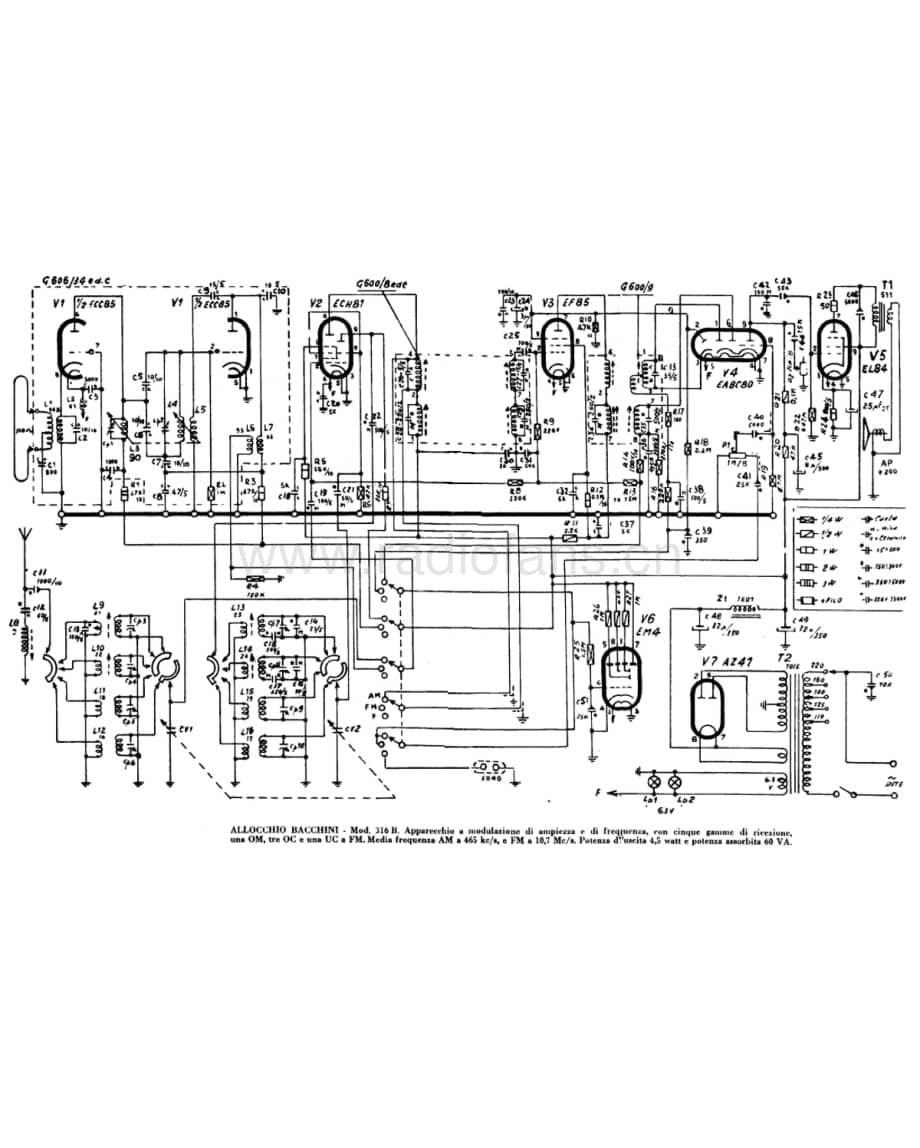 Allocchio Bacchini 316B 电路原理图.pdf_第1页