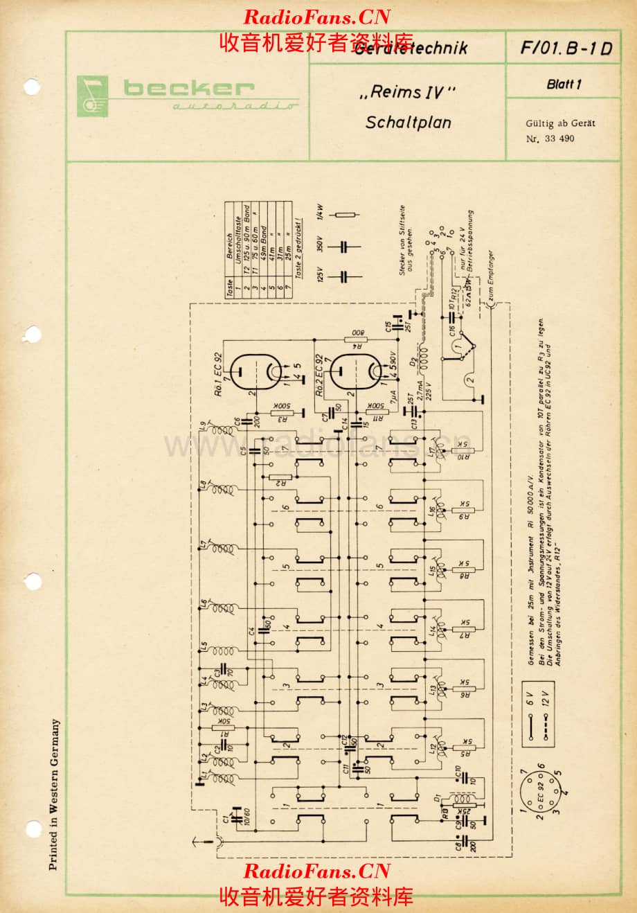 Becker_Reims_IV-Schematic 电路原理图.pdf_第1页