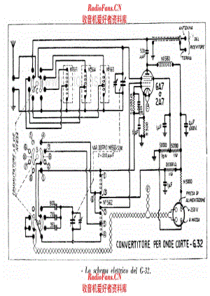 Geloso G32 Short Wave Converter 电路原理图.pdf