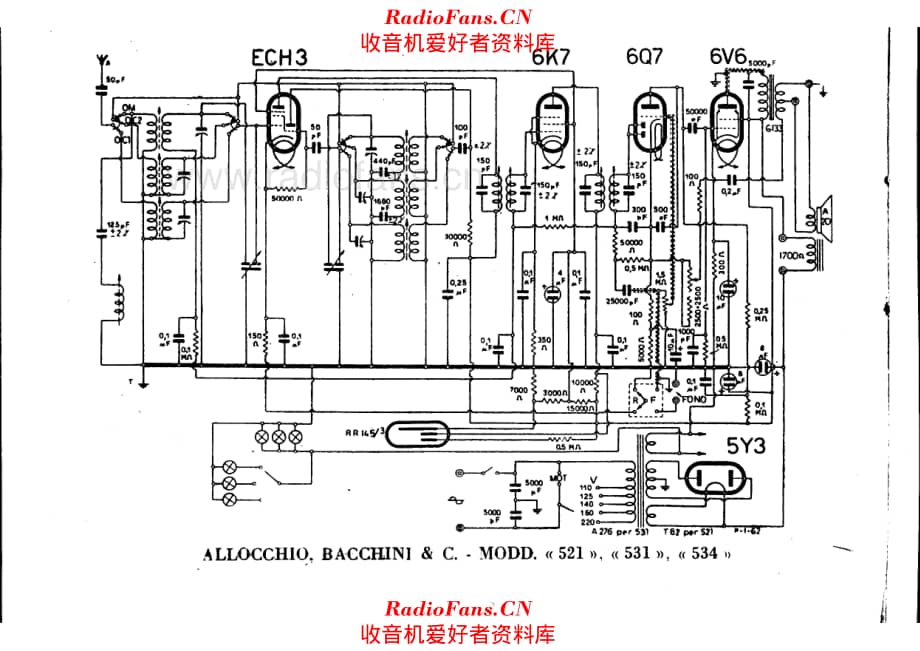 Allocchio Bacchini 521 531 534 电路原理图.pdf_第1页