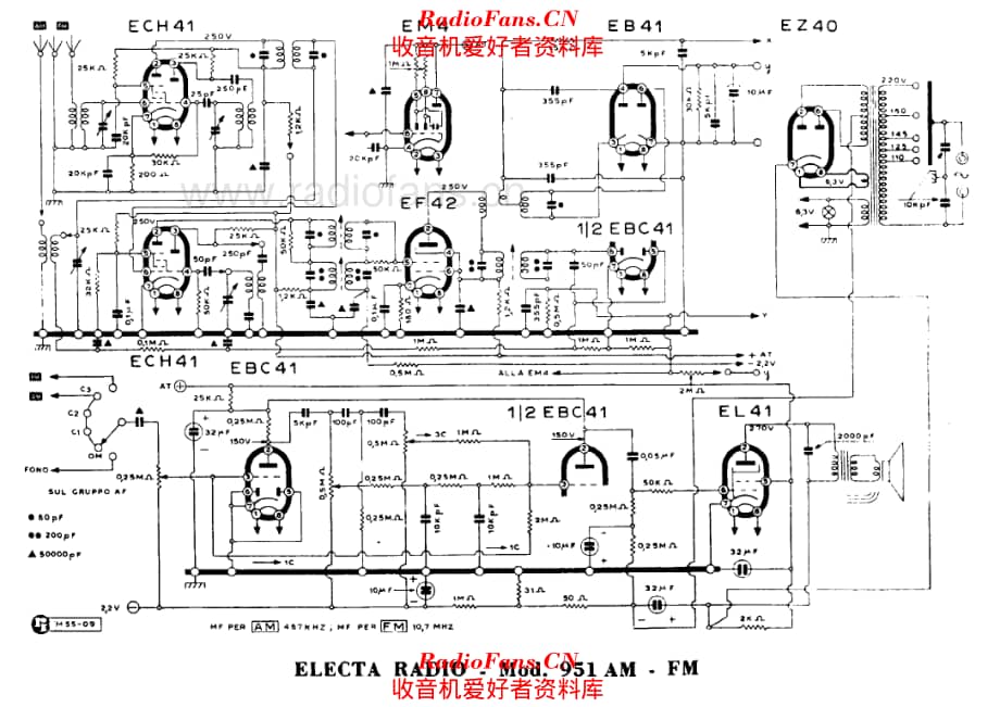 Electa Radio 951 AM FM 电路原理图.pdf_第1页