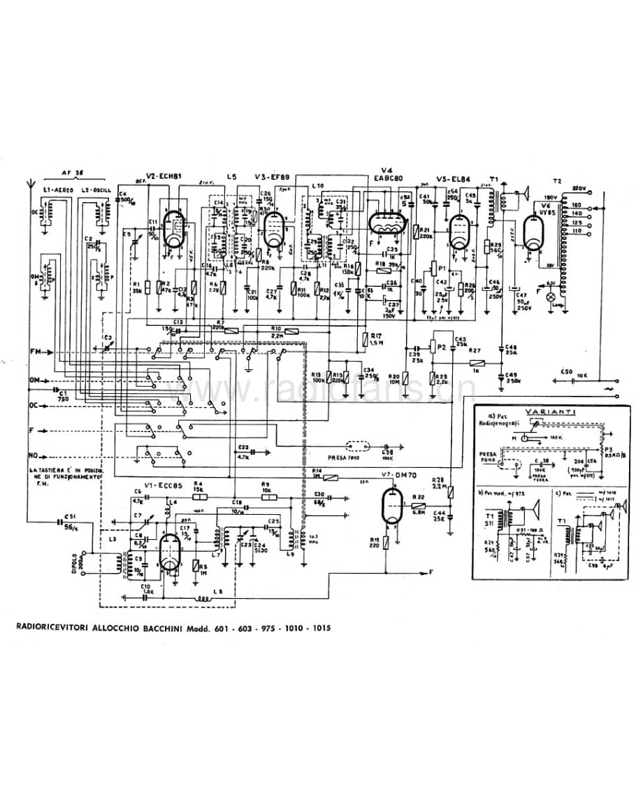 Allocchio Bacchini 601 603 975 1010 1015 电路原理图.pdf_第1页