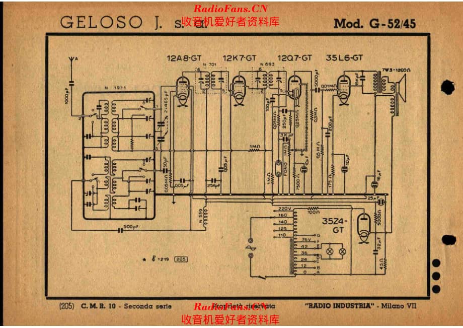 Geloso G-52-45 电路原理图.pdf_第1页