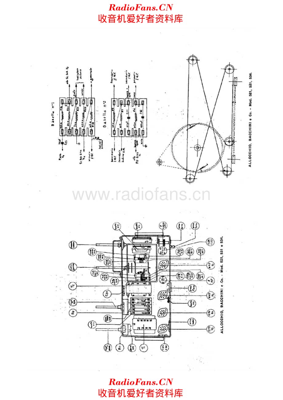 Allocchio Bacchini 521 - 531 - 534 notes 电路原理图.pdf_第3页