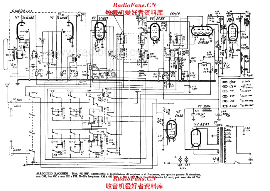 Allocchio Bacchini 962MF 电路原理图.pdf_第1页