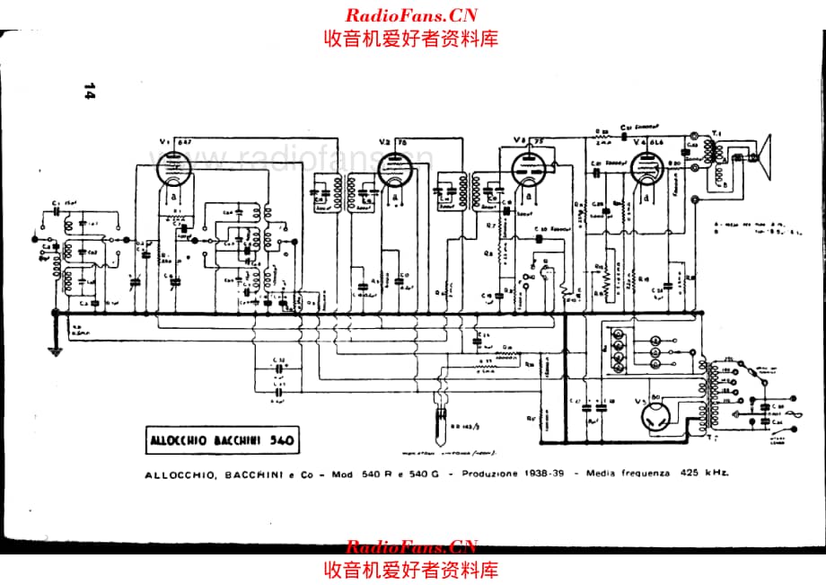 Allocchio Bacchini 540 电路原理图.pdf_第1页