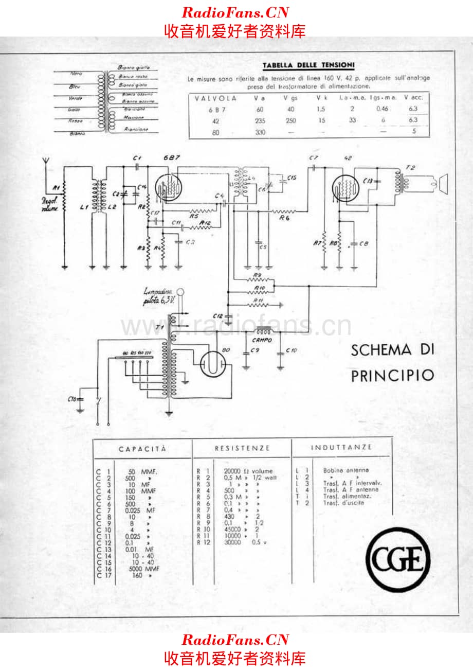 CGE Radiobalilla 1st series 电路原理图.pdf_第3页