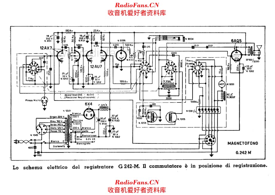 Geloso G242-M Wire Recorder 电路原理图.pdf_第1页