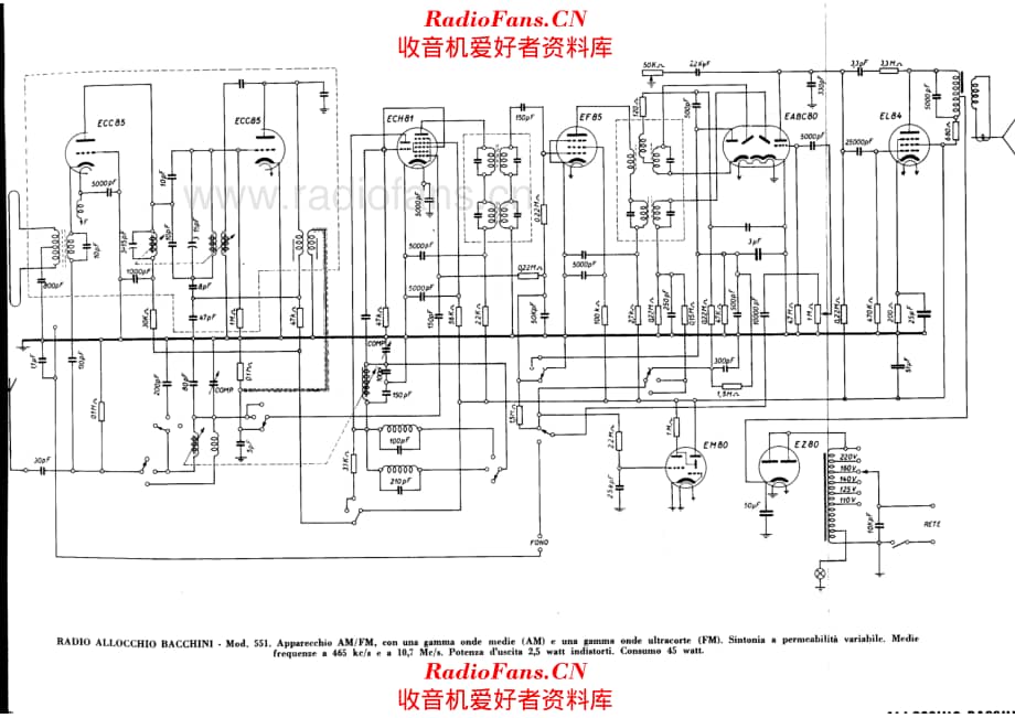 Allocchio Bacchini 551 电路原理图.pdf_第1页