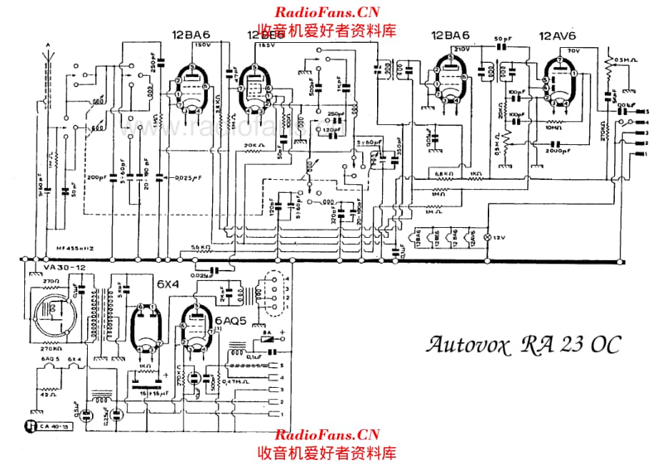 Autovox RA23OC 电路原理图.pdf_第1页