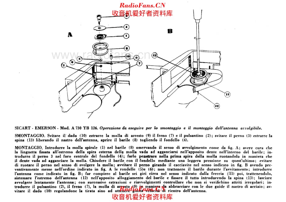 Emerson A730 YB126 antenna assembly 电路原理图.pdf_第1页