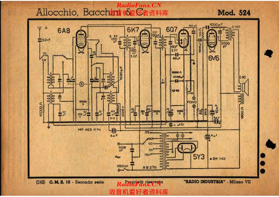 Allocchio Bacchini 524_2 电路原理图.pdf_第1页