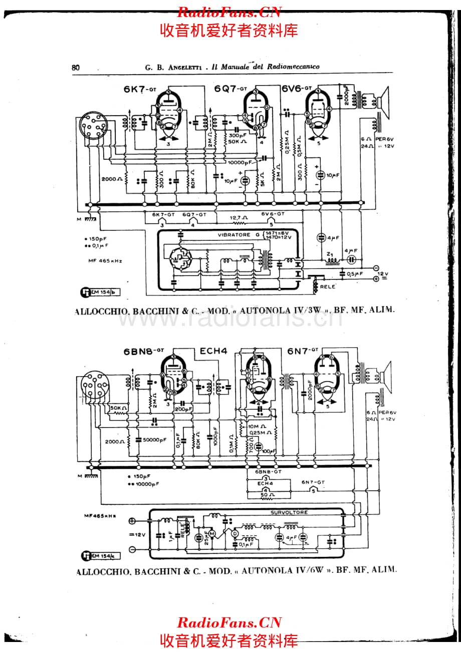 Allocchio Bacchini Autonola IV MBF 电路原理图.pdf_第1页