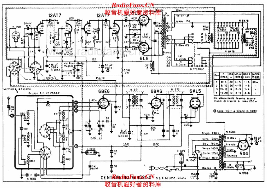 Geloso G1521C Centralino 电路原理图.pdf_第1页